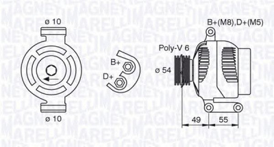 MAGNETI MARELLI 063377494010 -  Генератор